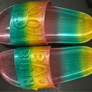 New “Bad Bunny” rainbow Slide Sandals